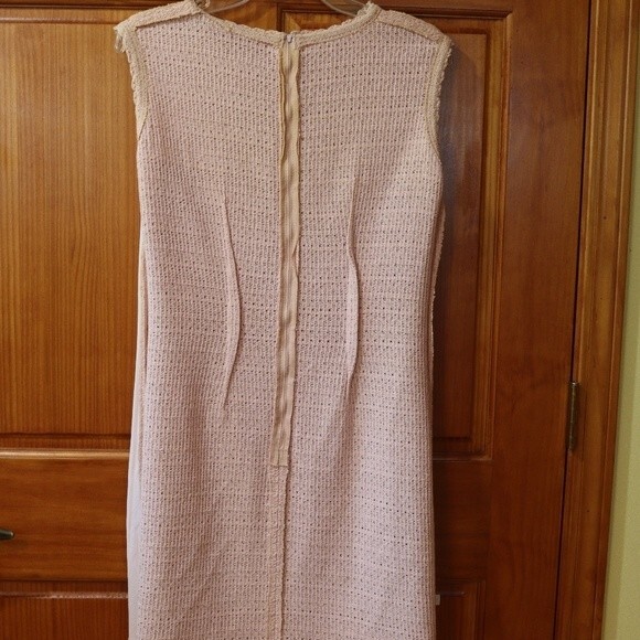 Vintage Lace Crochet Pink Lace Sleeveless Dress 12 - Picture 5 of 16
